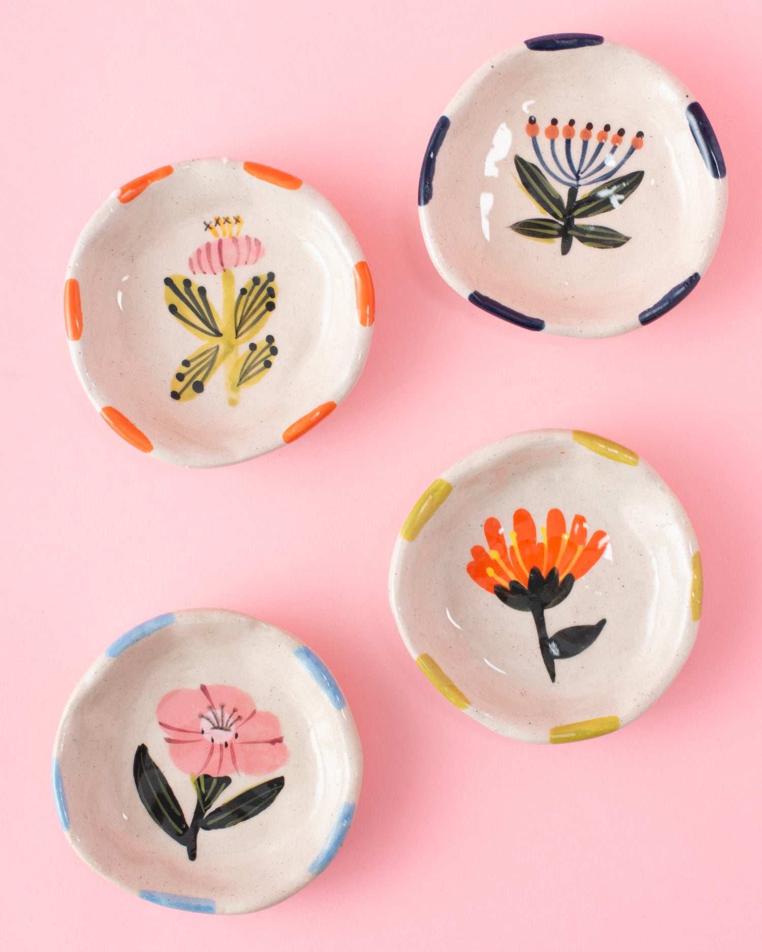 Funky Floral Trinket Dish