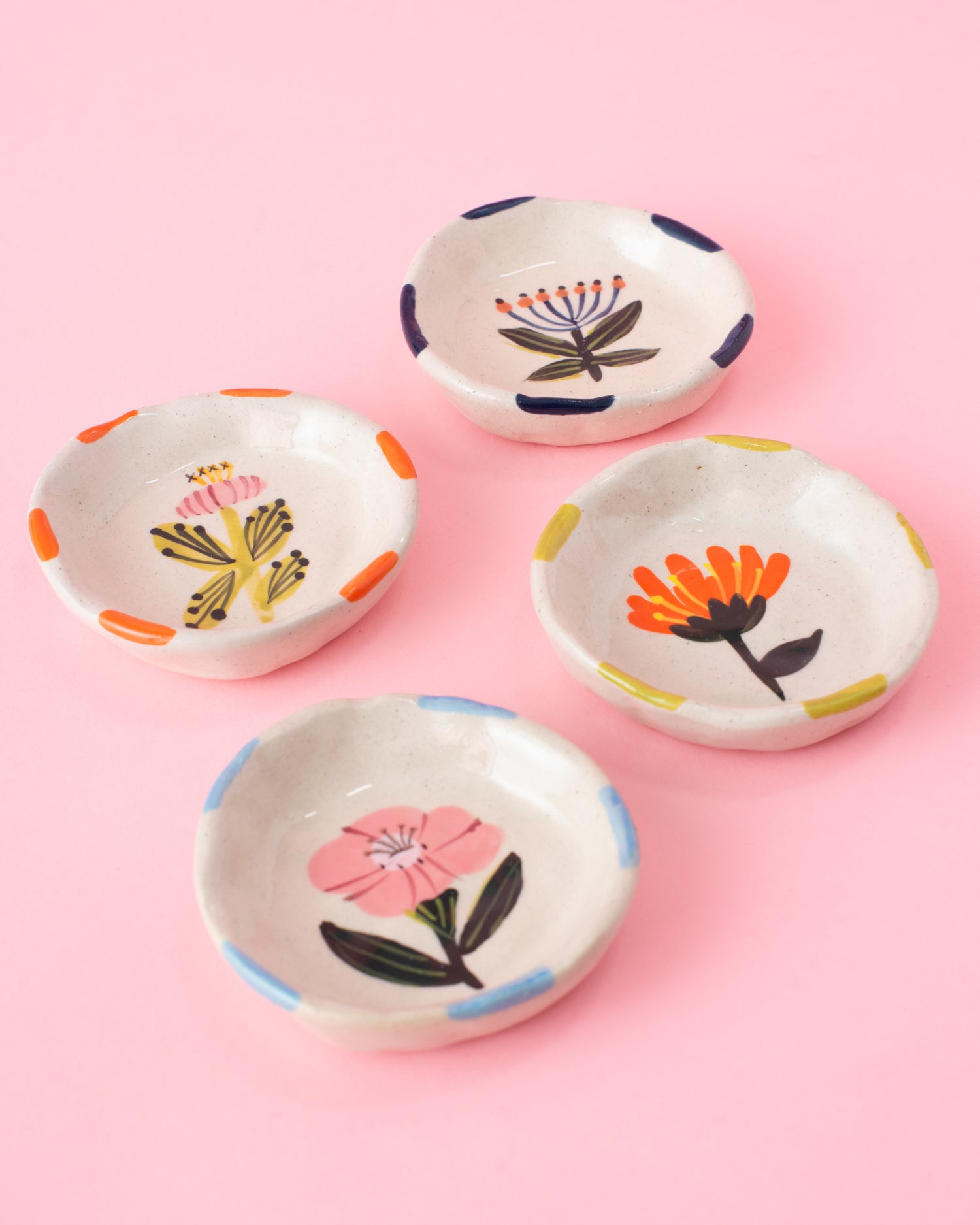 Funky Floral Trinket Dish