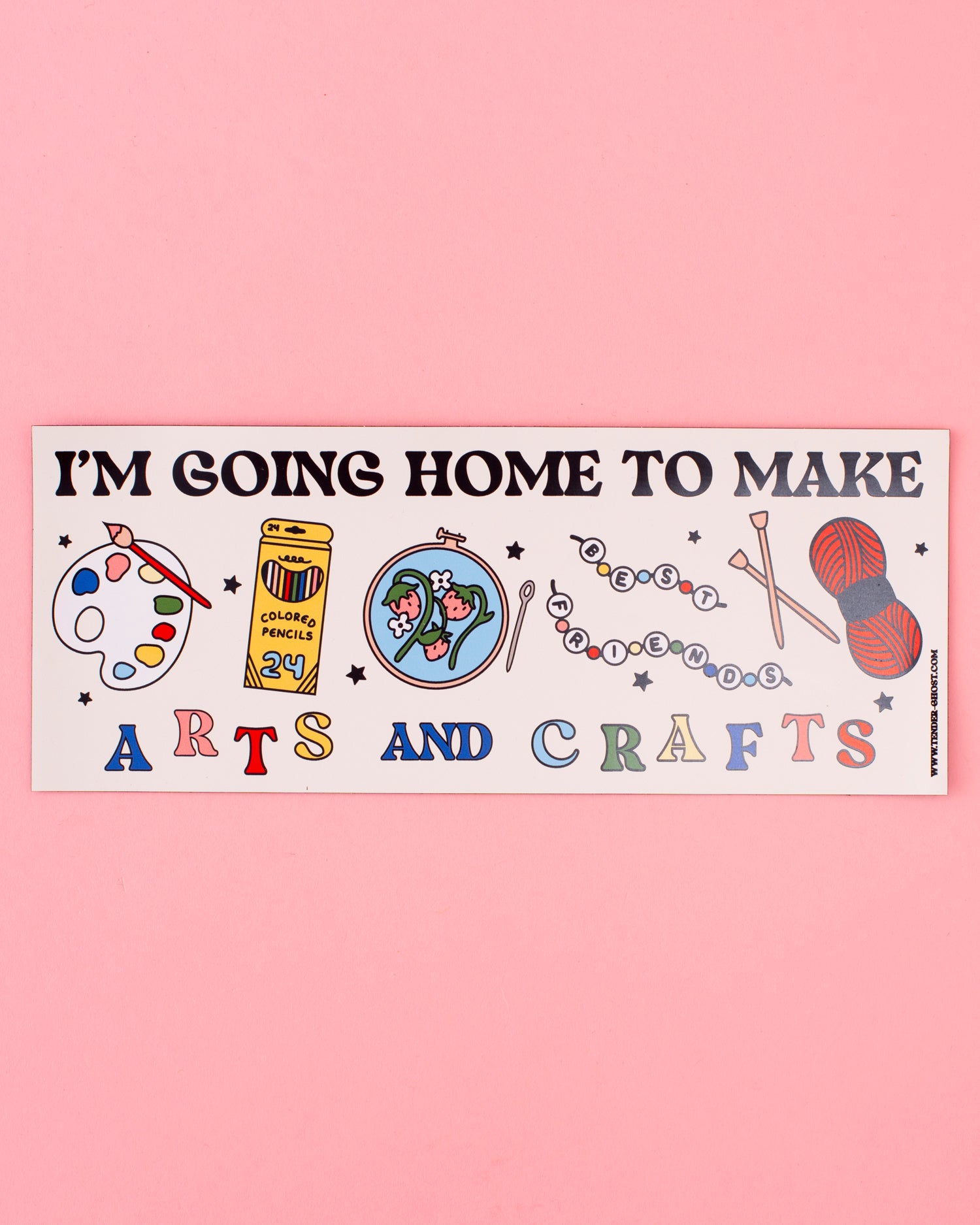 Arts and Crafts Car Magnet