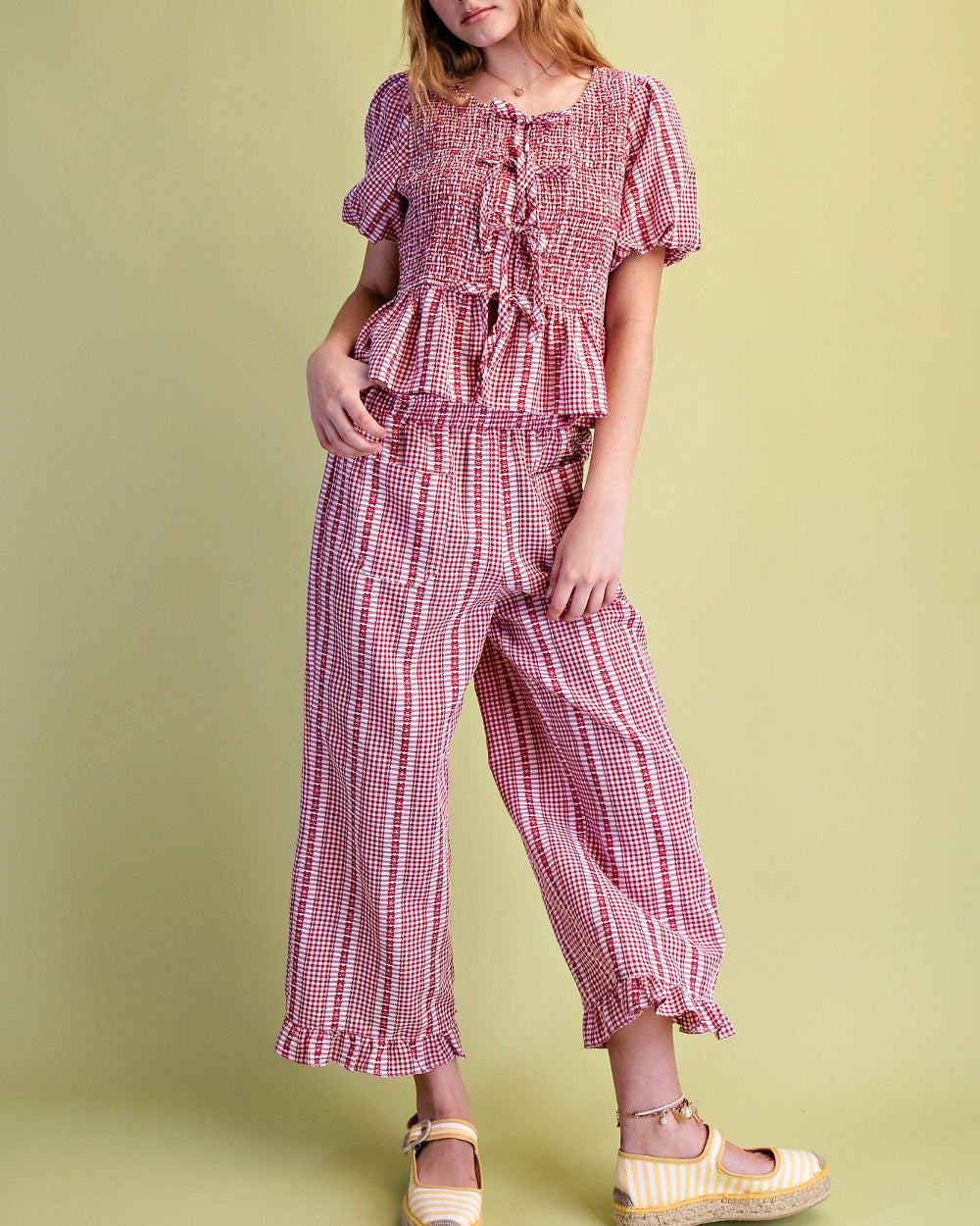 Americana Gingham Top