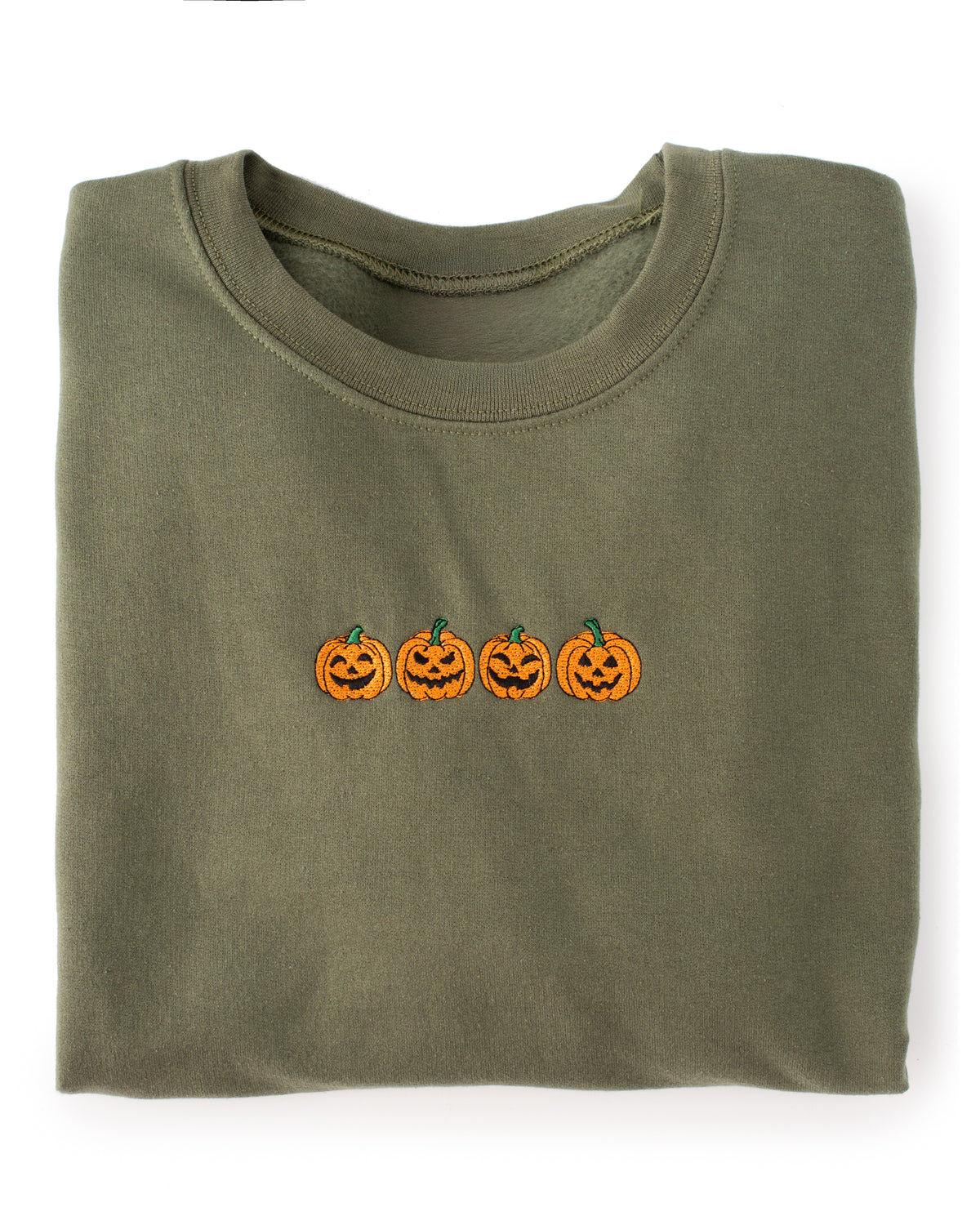 Happy Pumpkins Embroidered Sweatshirt
