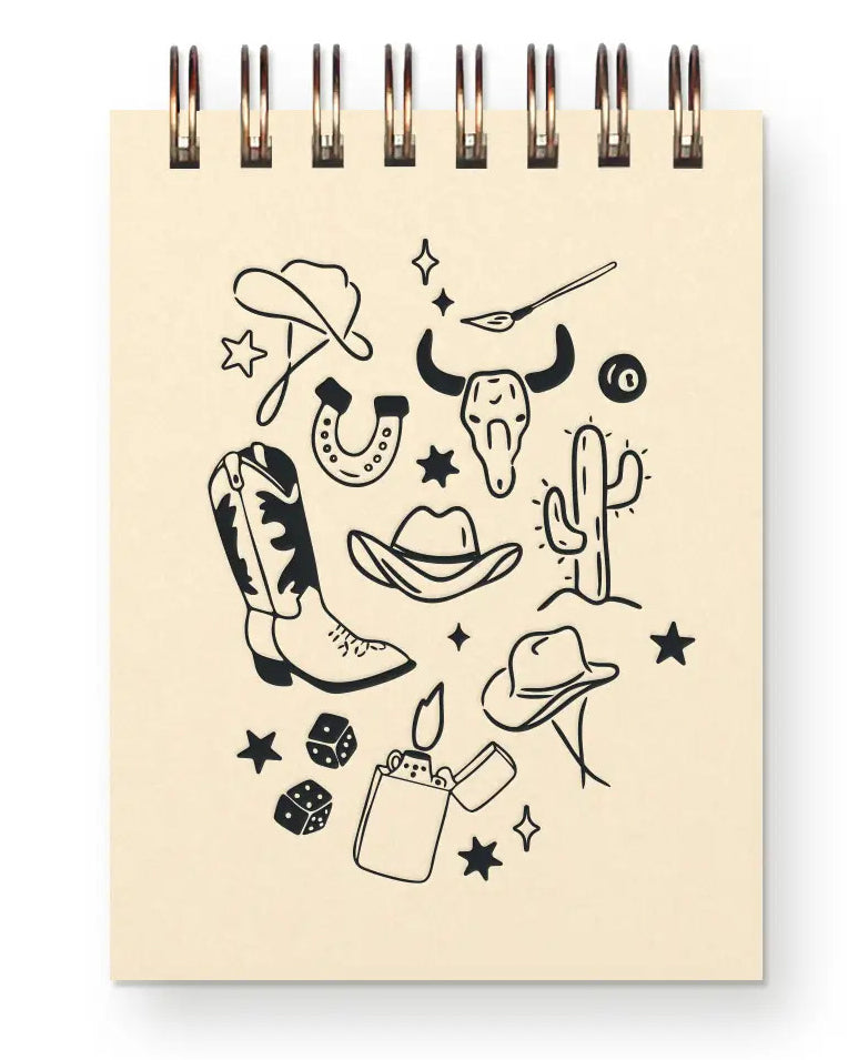 Wild West Mini Notepad