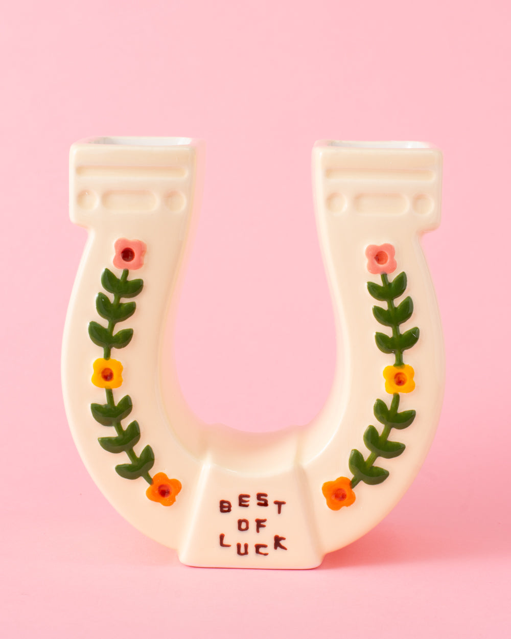 Ceramic Horseshoe  Vase