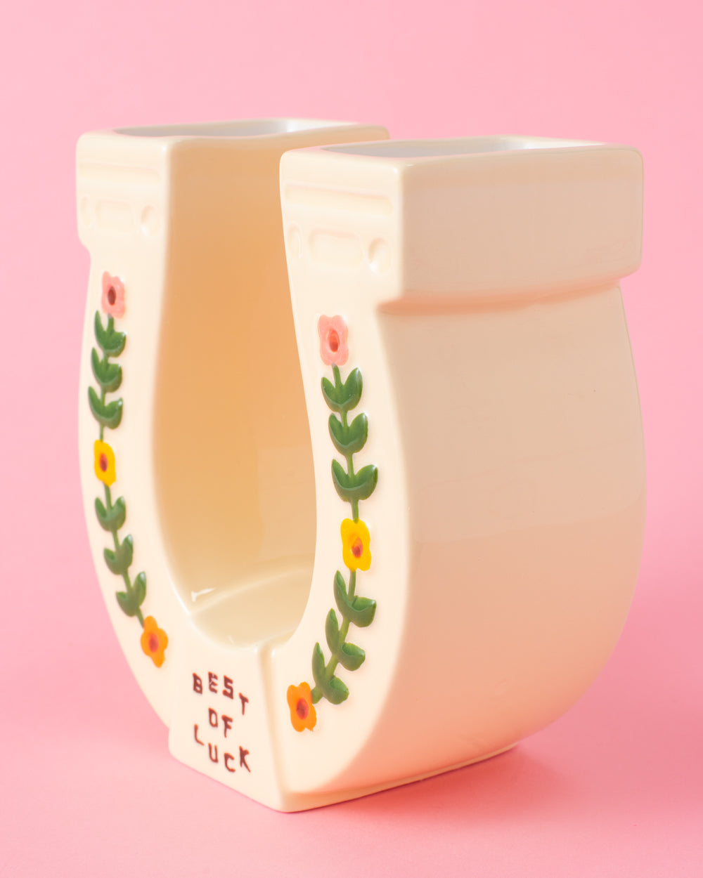 Ceramic Horseshoe  Vase