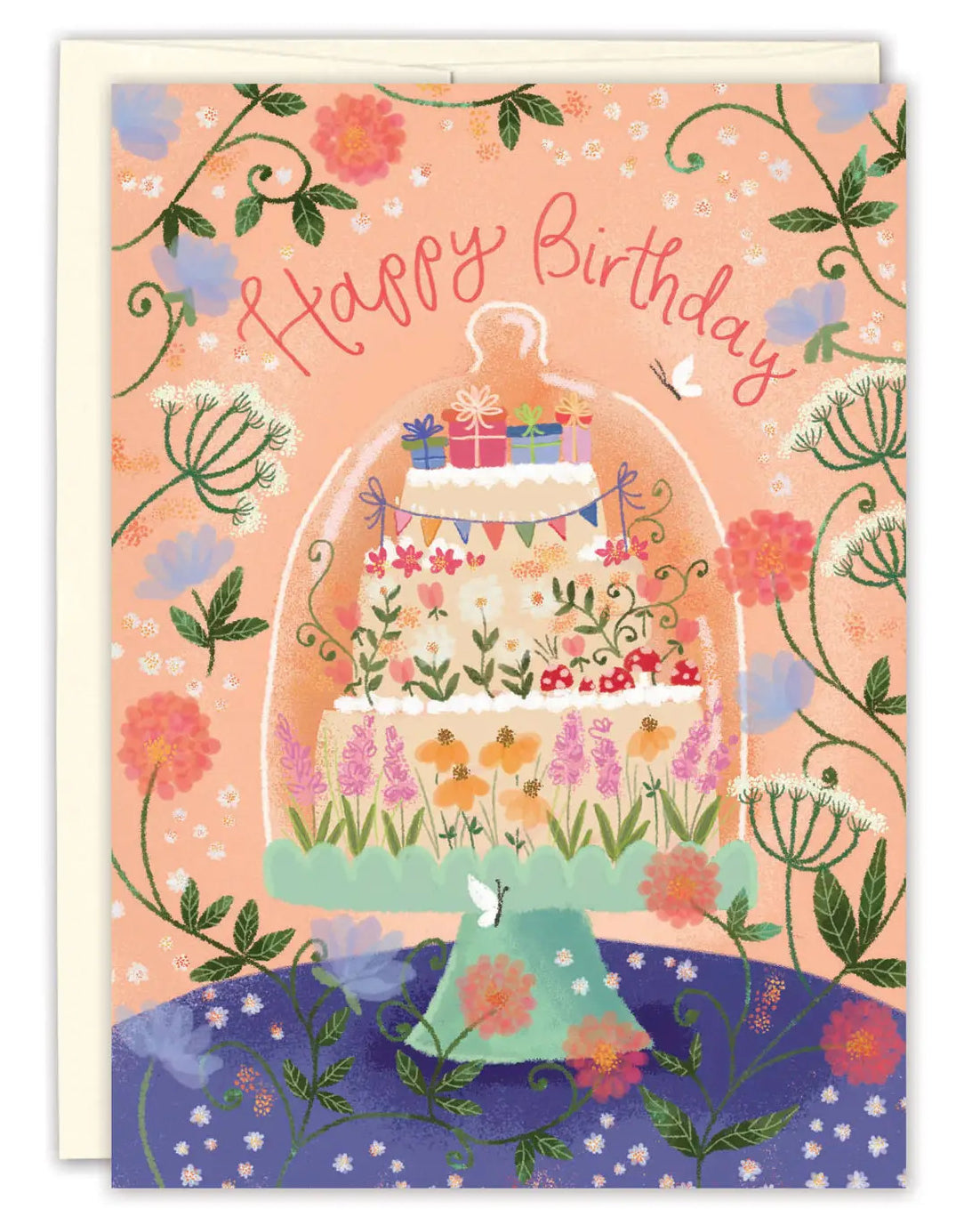 Garden Cake Birthday Card