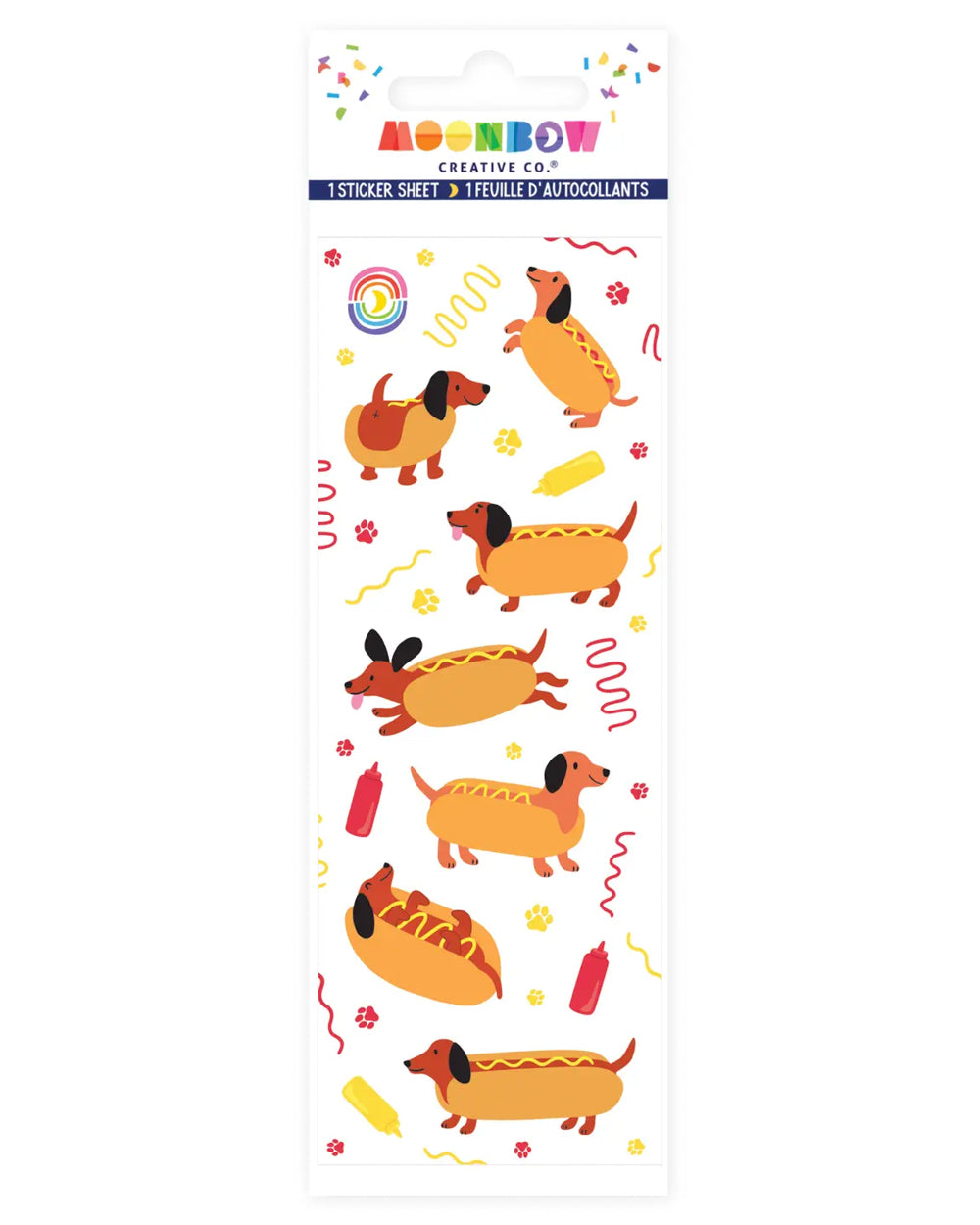 Hot Dog Sticker Sheet