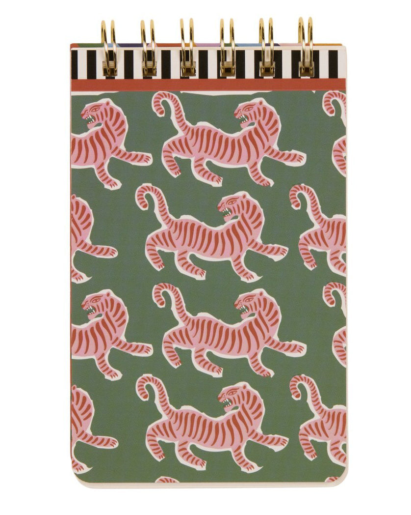 Striped Tiger Spiral Notepad