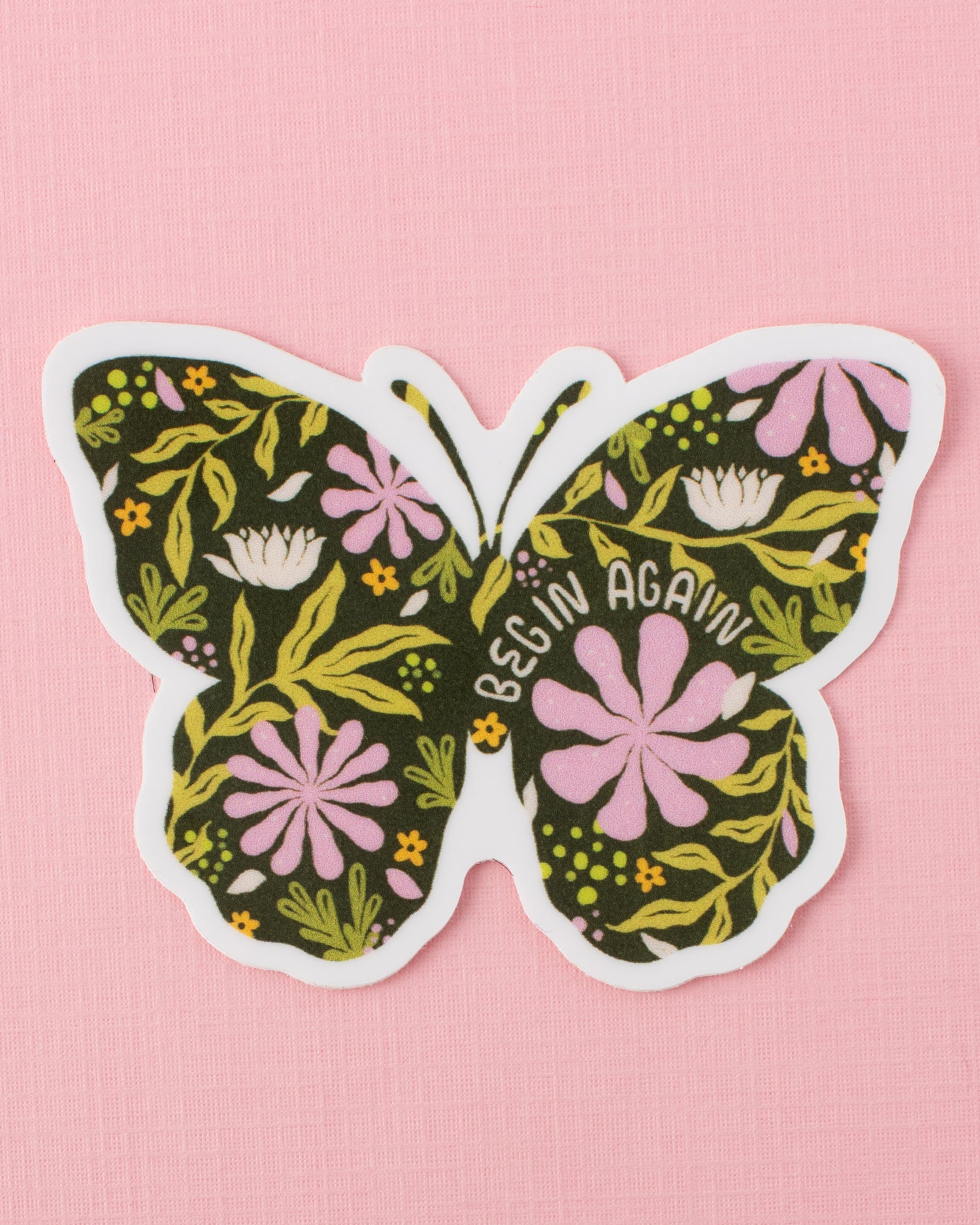 Begin Again Sticker