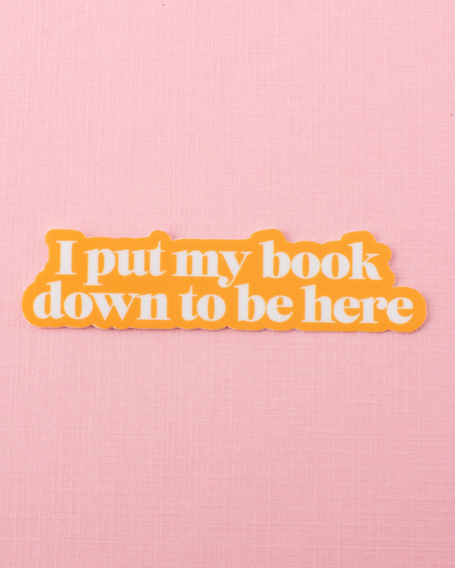 Book Down Sticker