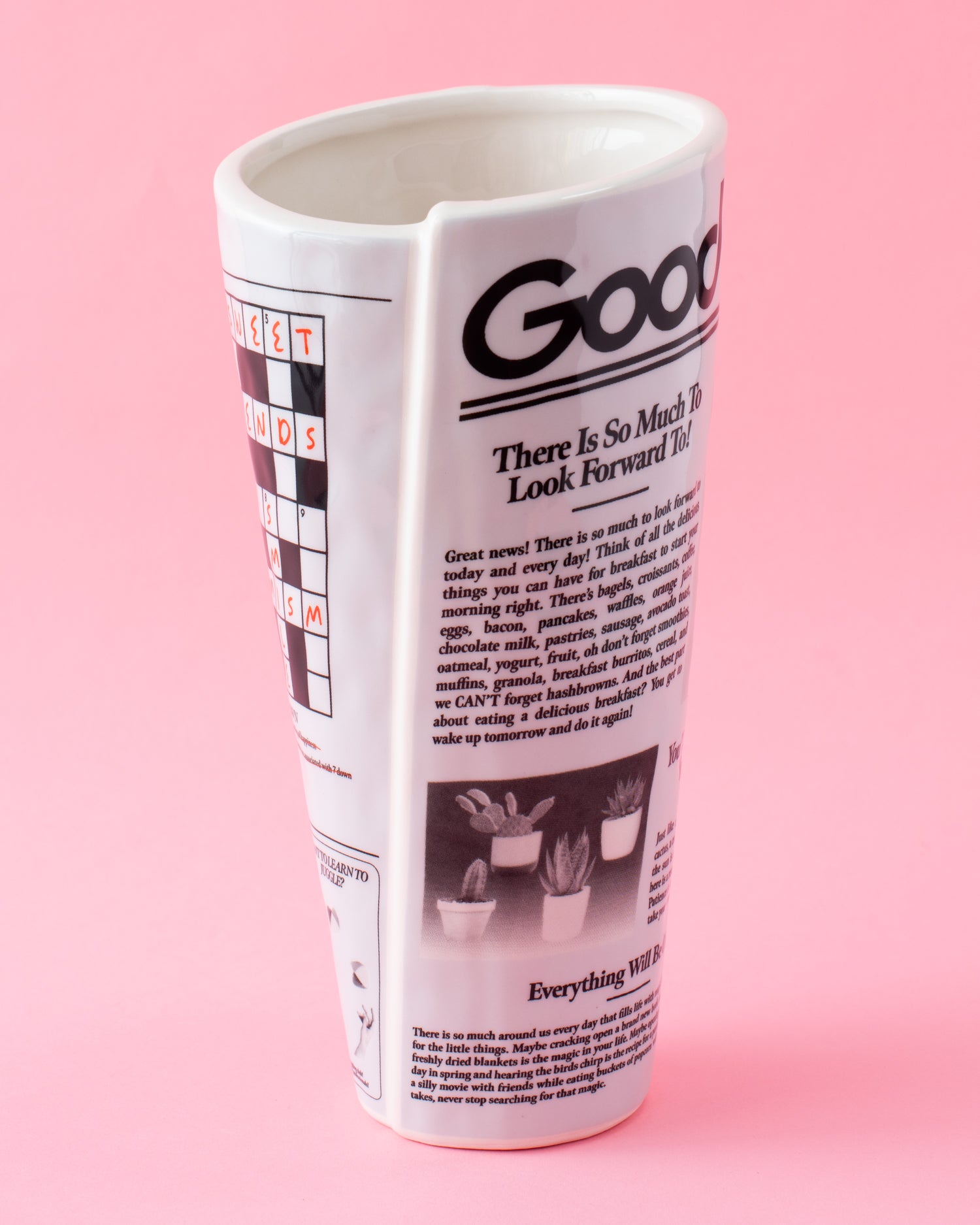 Good News Newspaper Vase