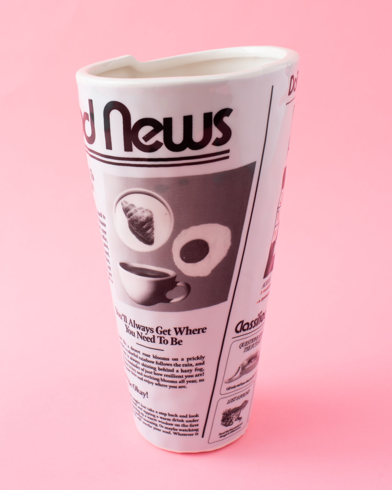 Good News Newspaper Vase