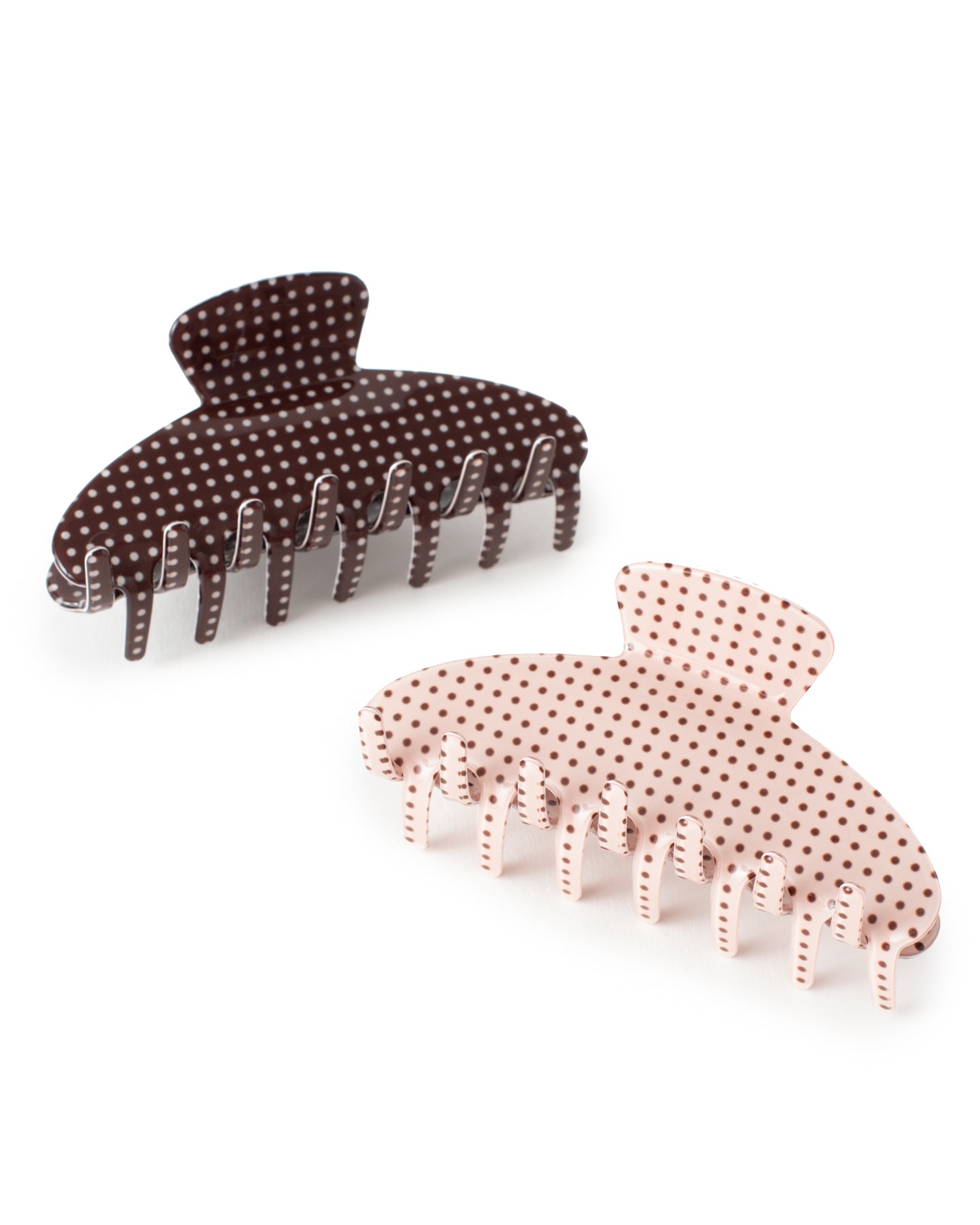 Cafe Polka Dot Hair Claw