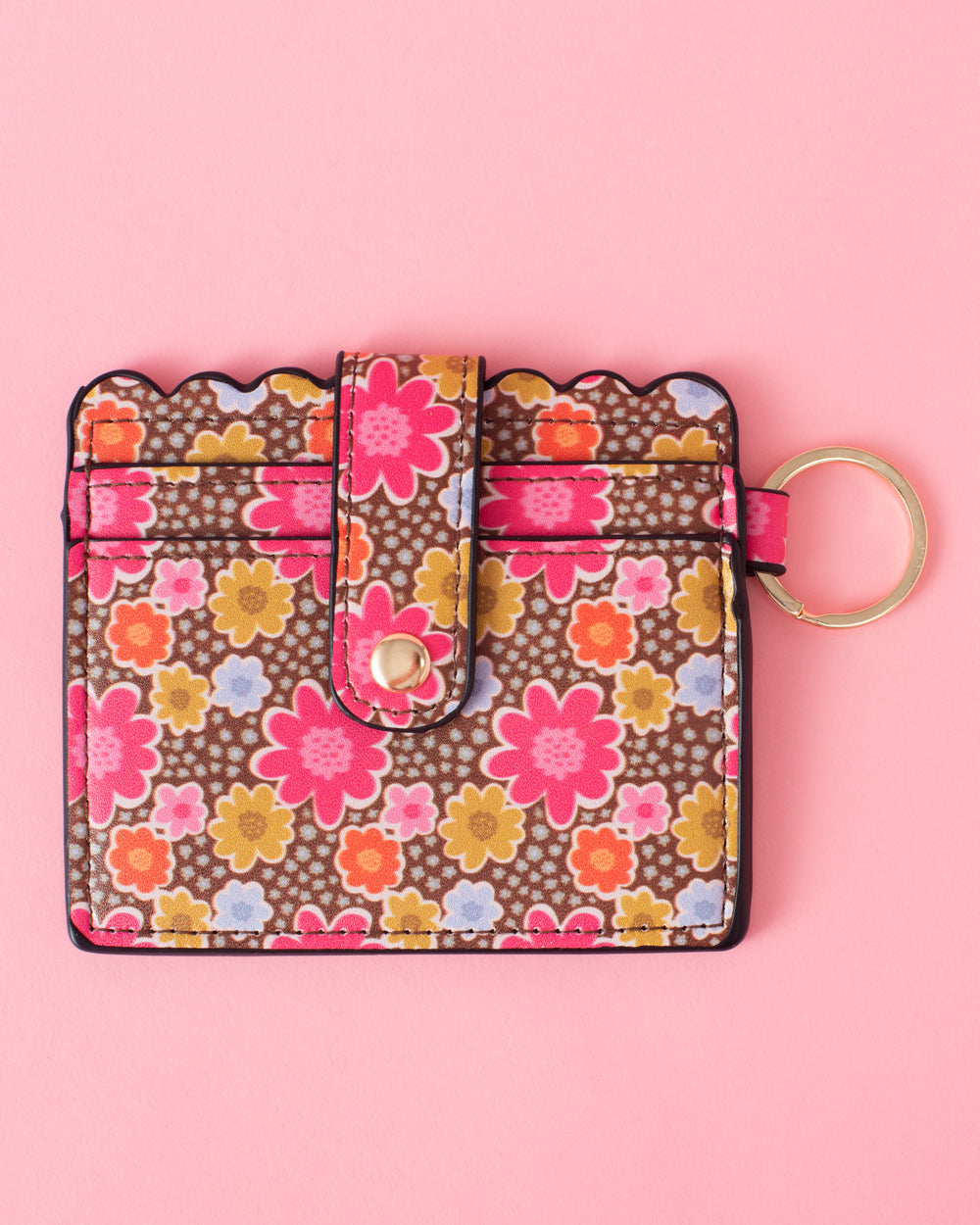 Colorful Cosmos Keychain Wallet