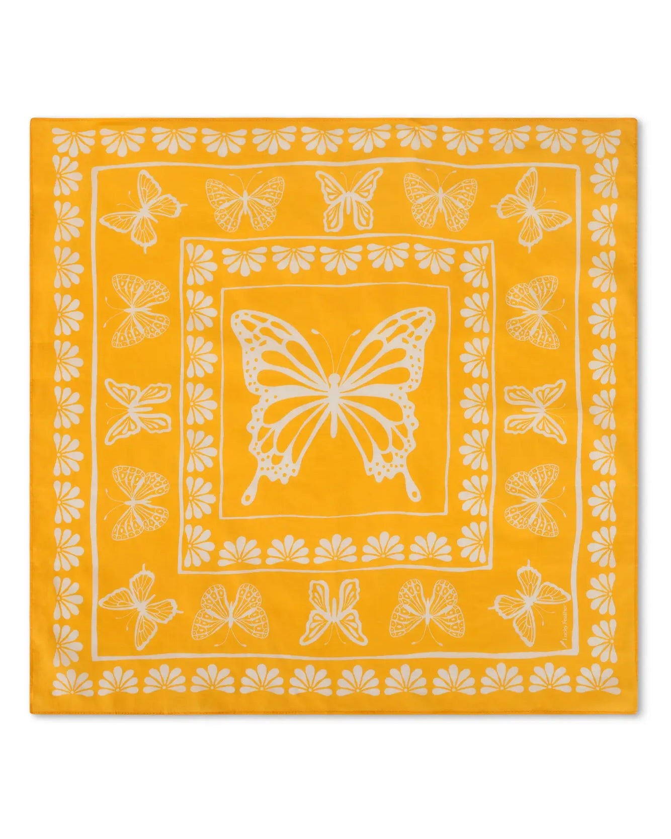 Golden Butterfly Bandana