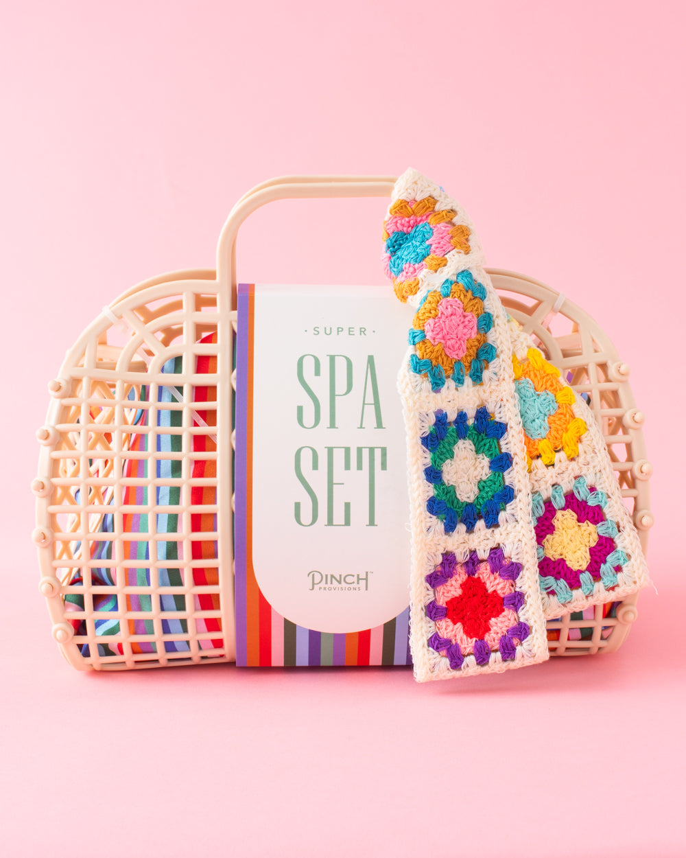 Granny Square Super Spa Basket Set