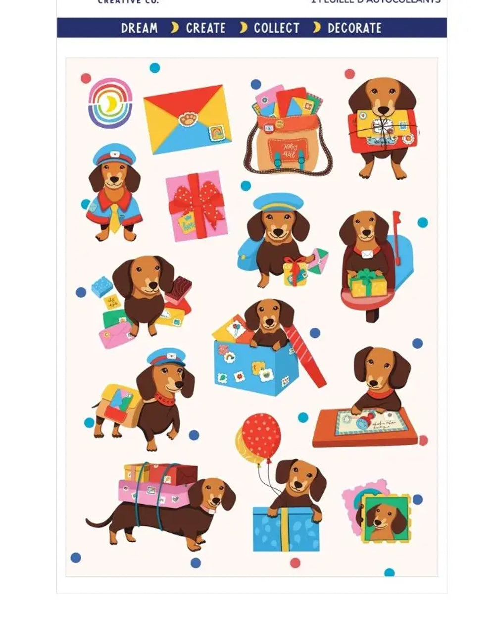 Dachshund Delivery Sticker Sheet