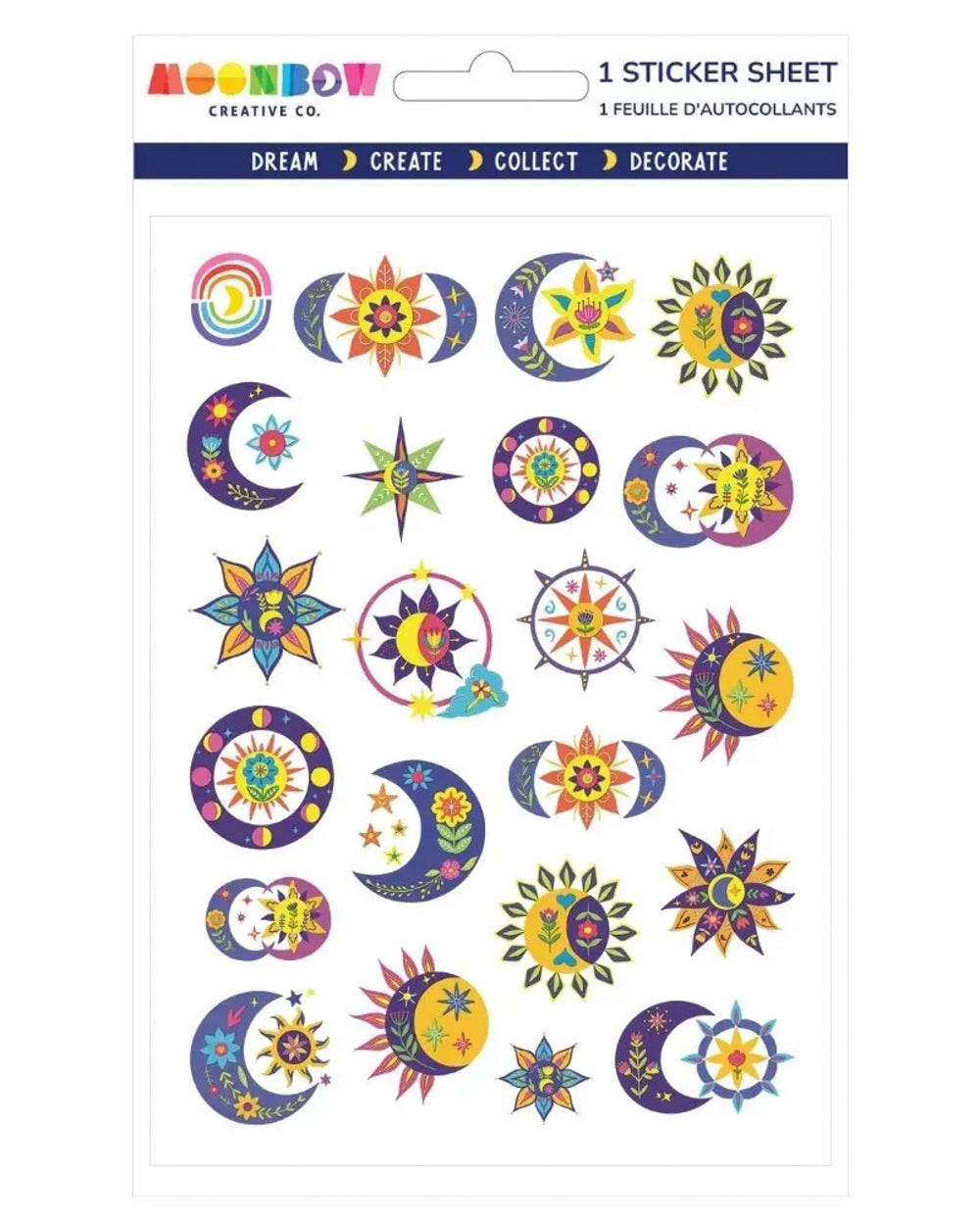 Sun and Moon Sticker Sheet