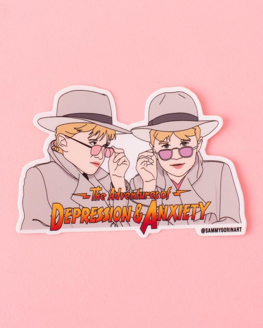 Adventures Of Depression And Anxiety Sticker – Kitsch & Color