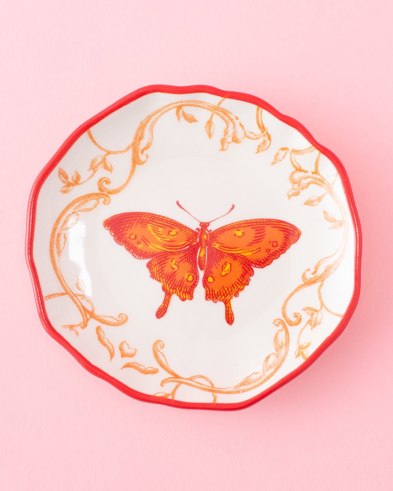 Scalloped Stoneware Dish