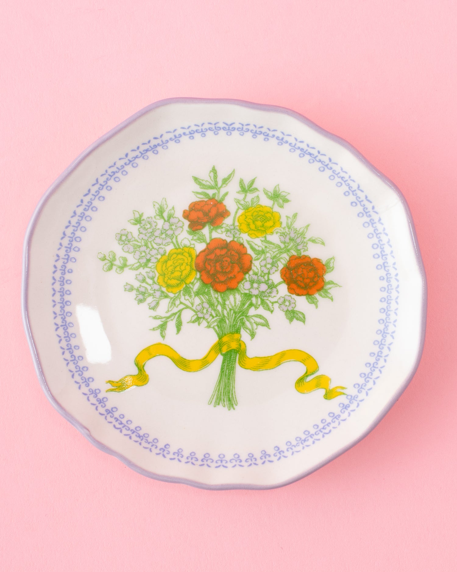 Scalloped Stoneware Dish