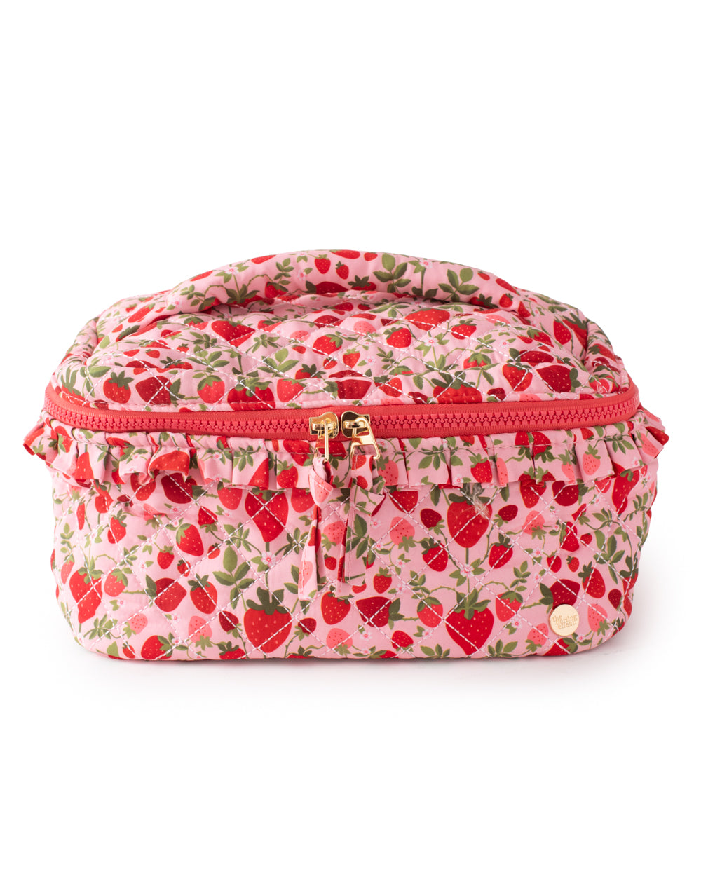 Strawberry Fields Quilted Cosmetic Bag