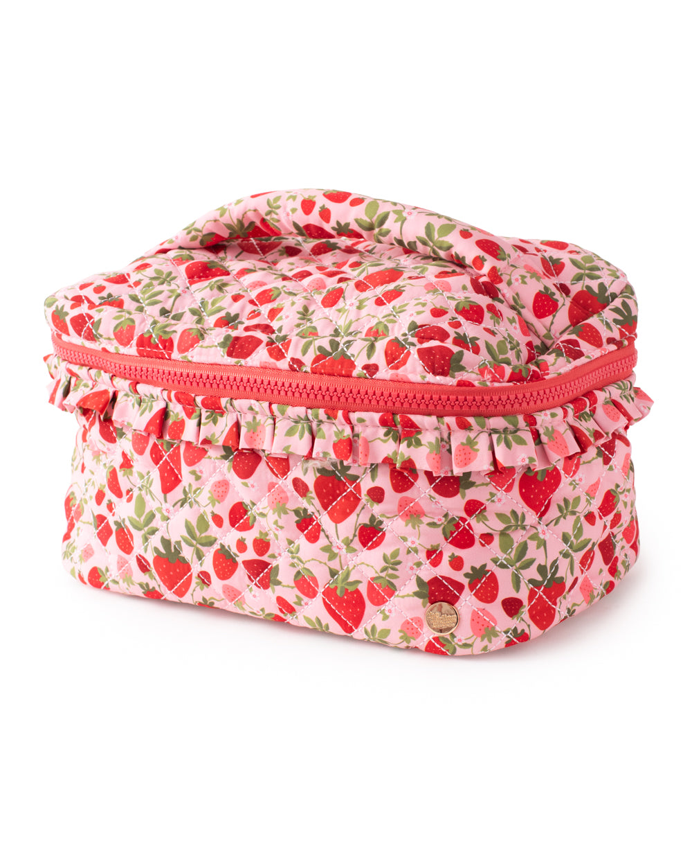 Strawberry Fields Quilted Cosmetic Bag