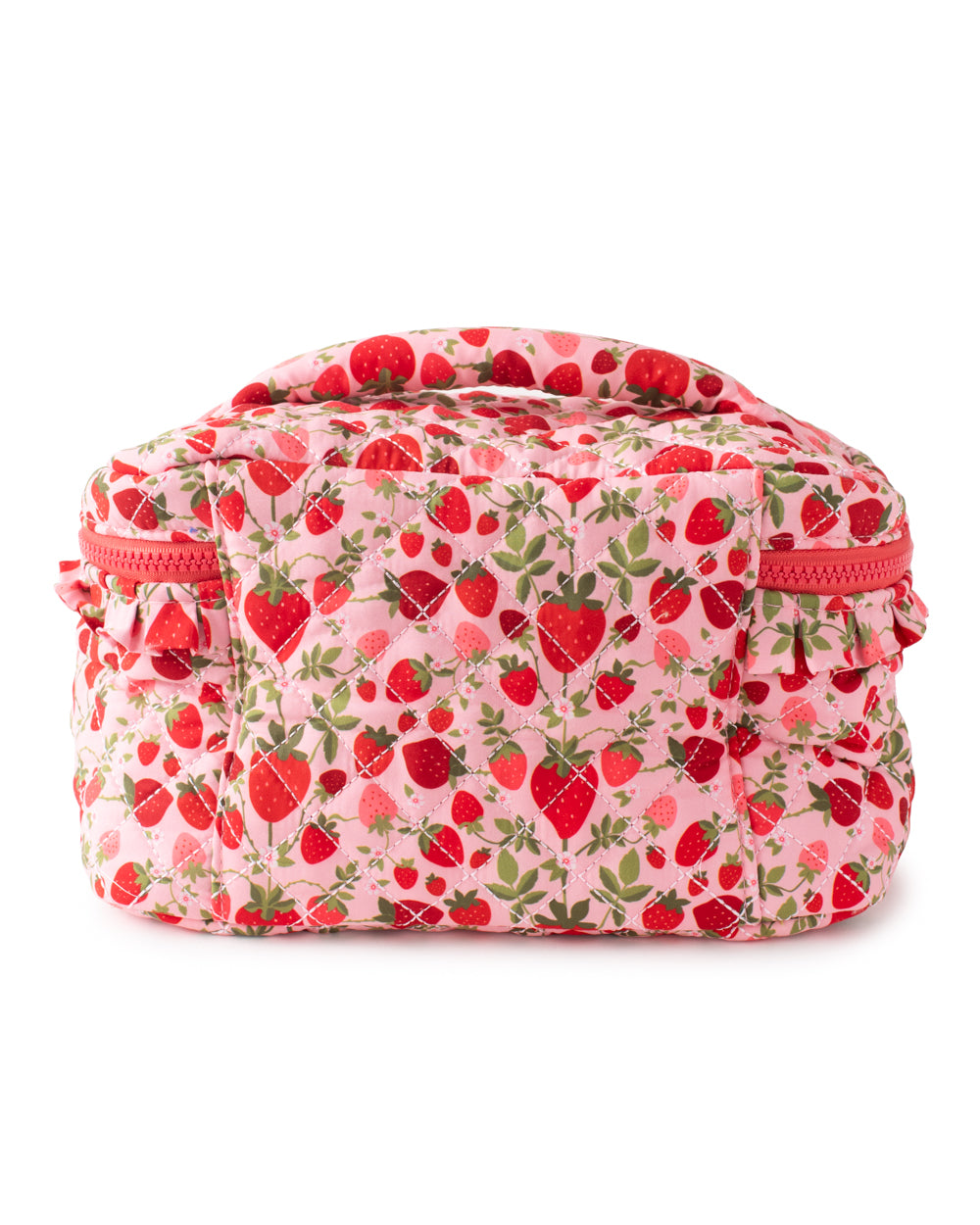 Strawberry Fields Quilted Cosmetic Bag