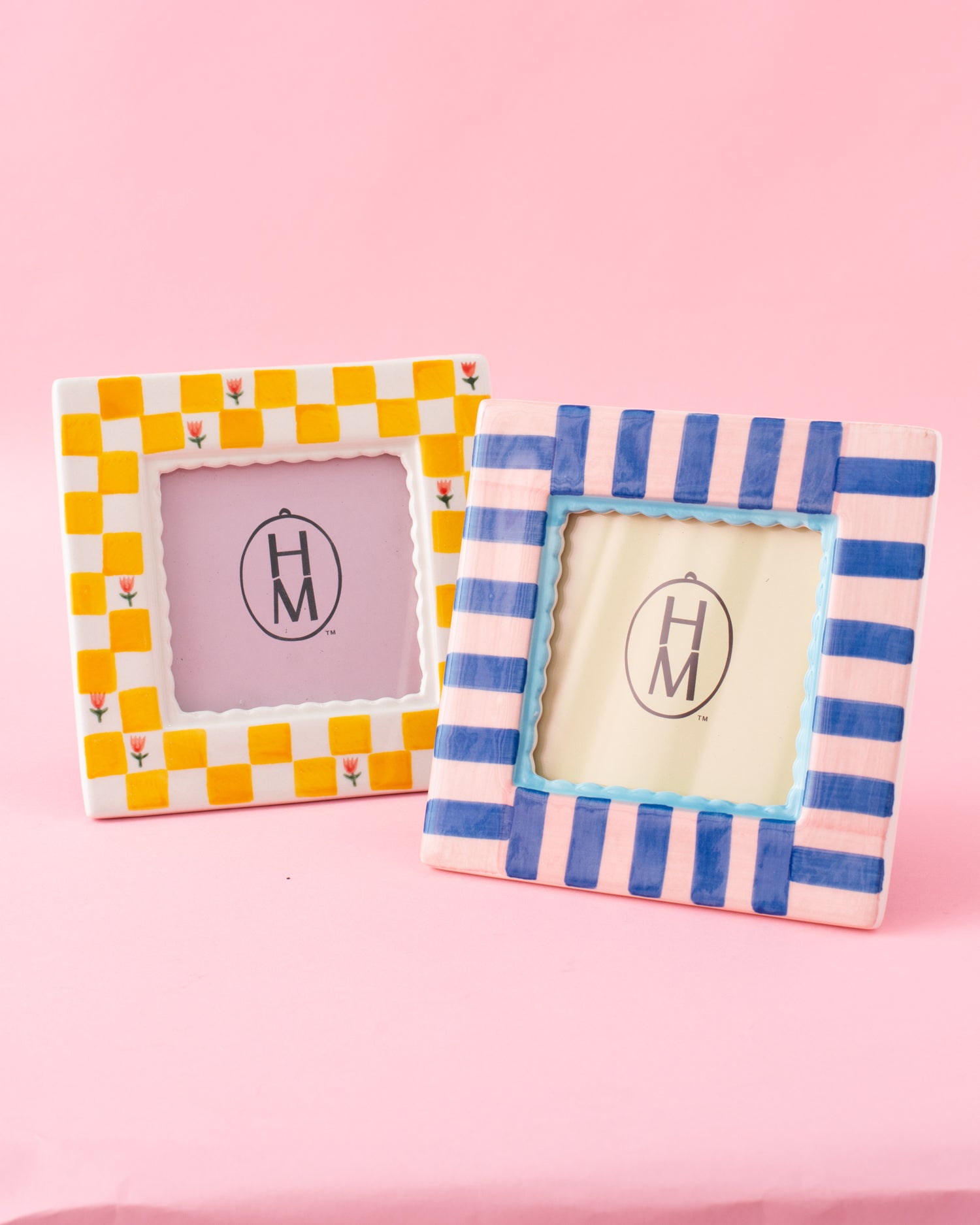 Funky Ceramic Stoneware Picture Frame