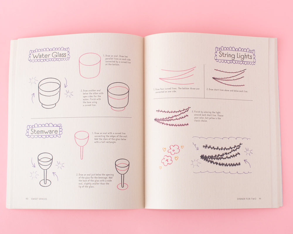 Sweet Spaces Doodle Book