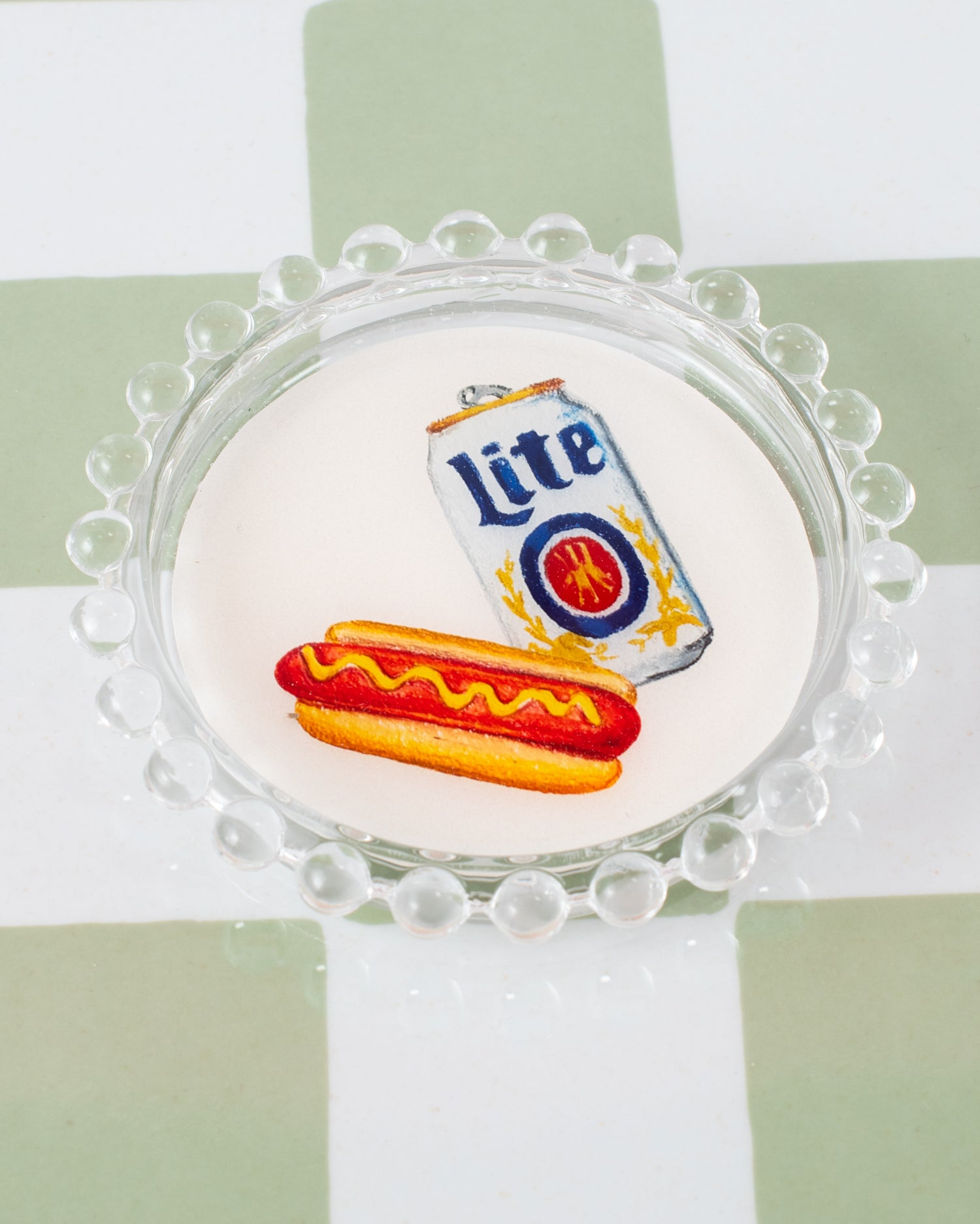 Beer and Hotdog Trinket Dish