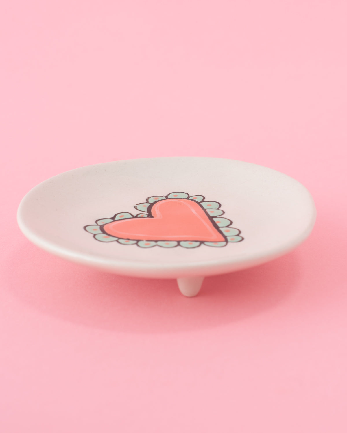 Stoneware Footed Plate