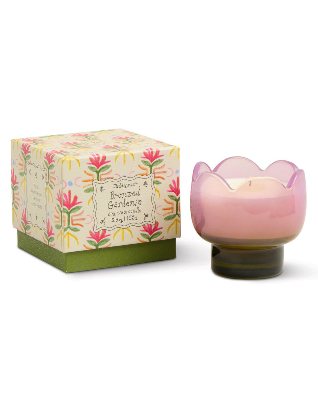Glass Tulip Candle