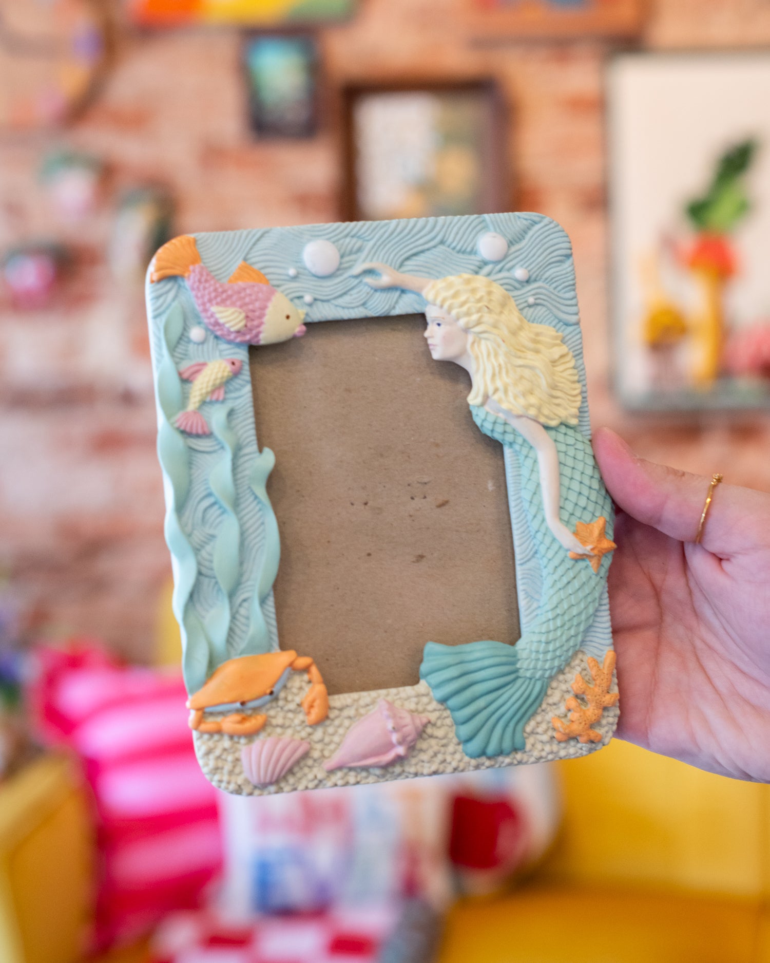 Vintage 90s Mermaid Picture Frame