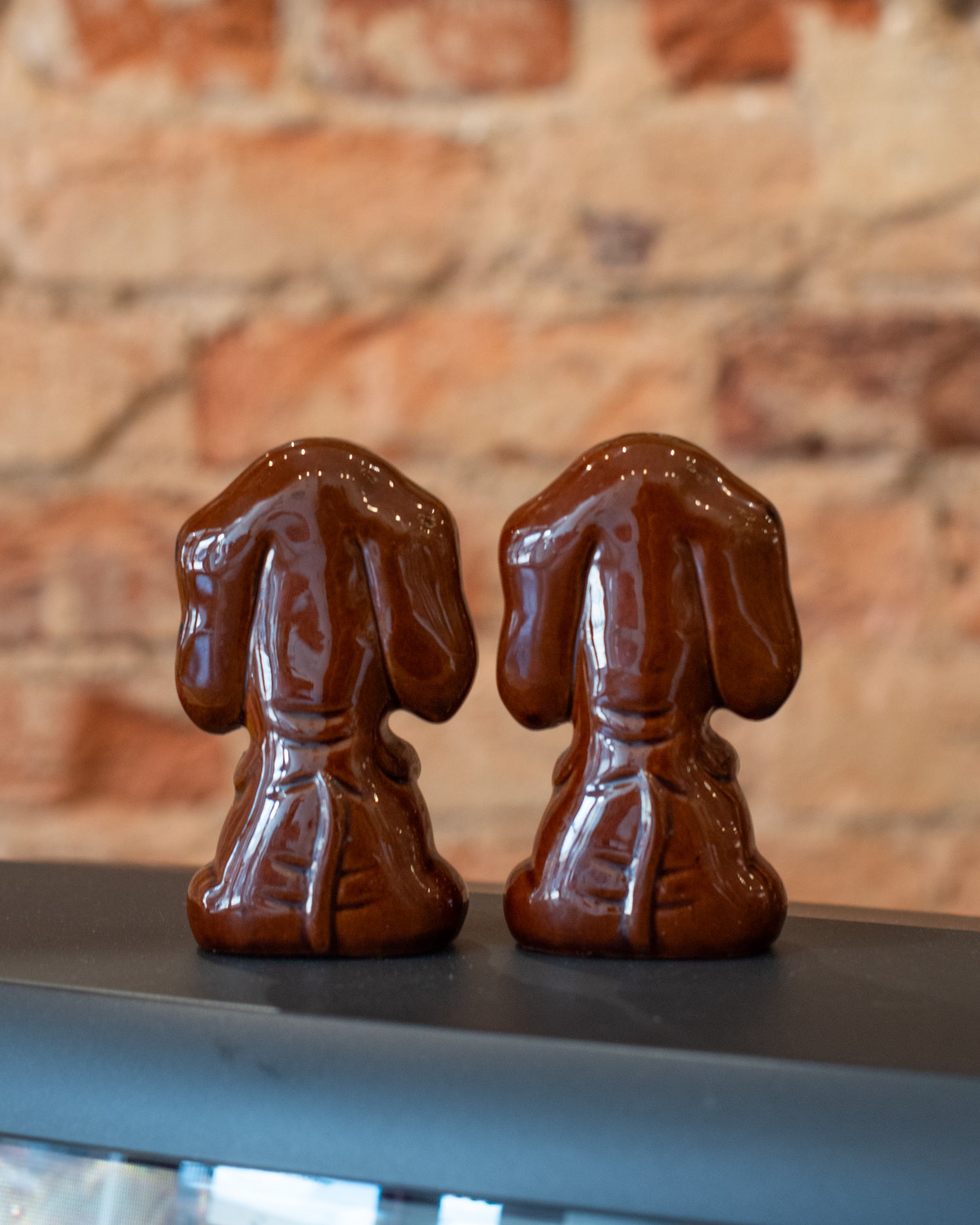 Vintage Sad Hound Salt Pepper Shakers