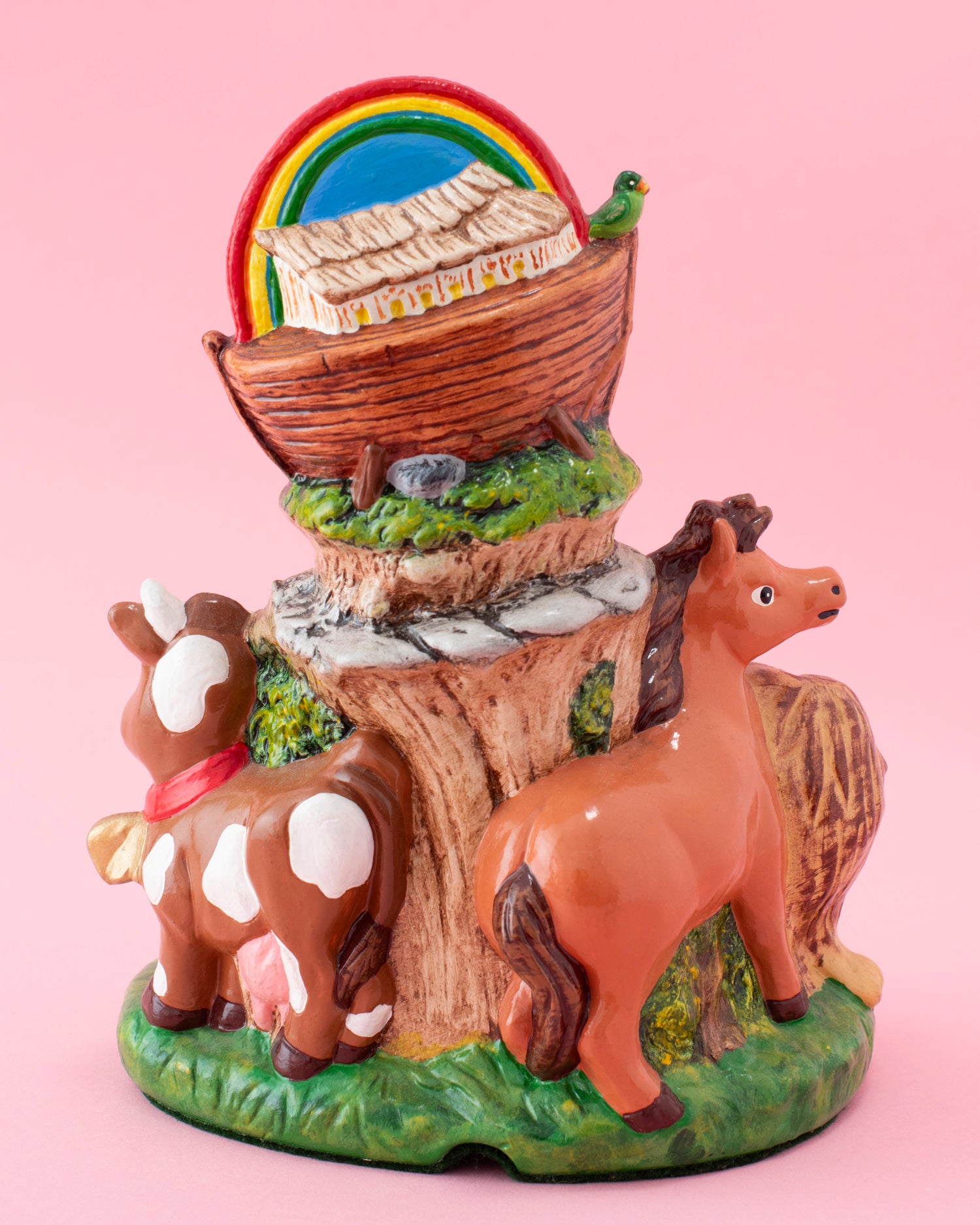 Vintage Noah's Ark Chalkware Statue