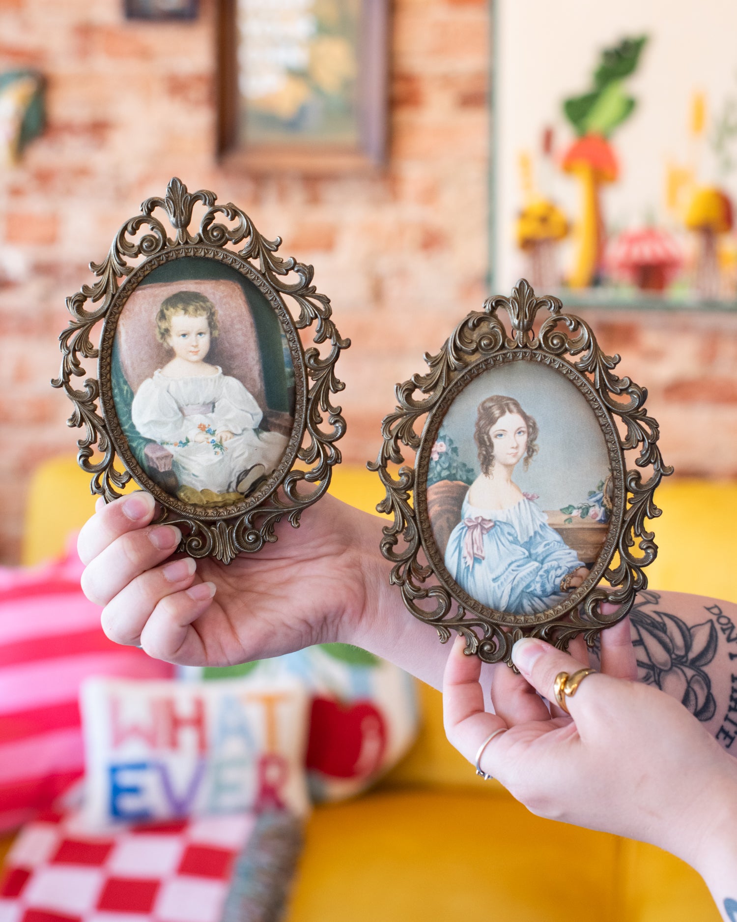Vintage Mother and Child Rococo Portraits