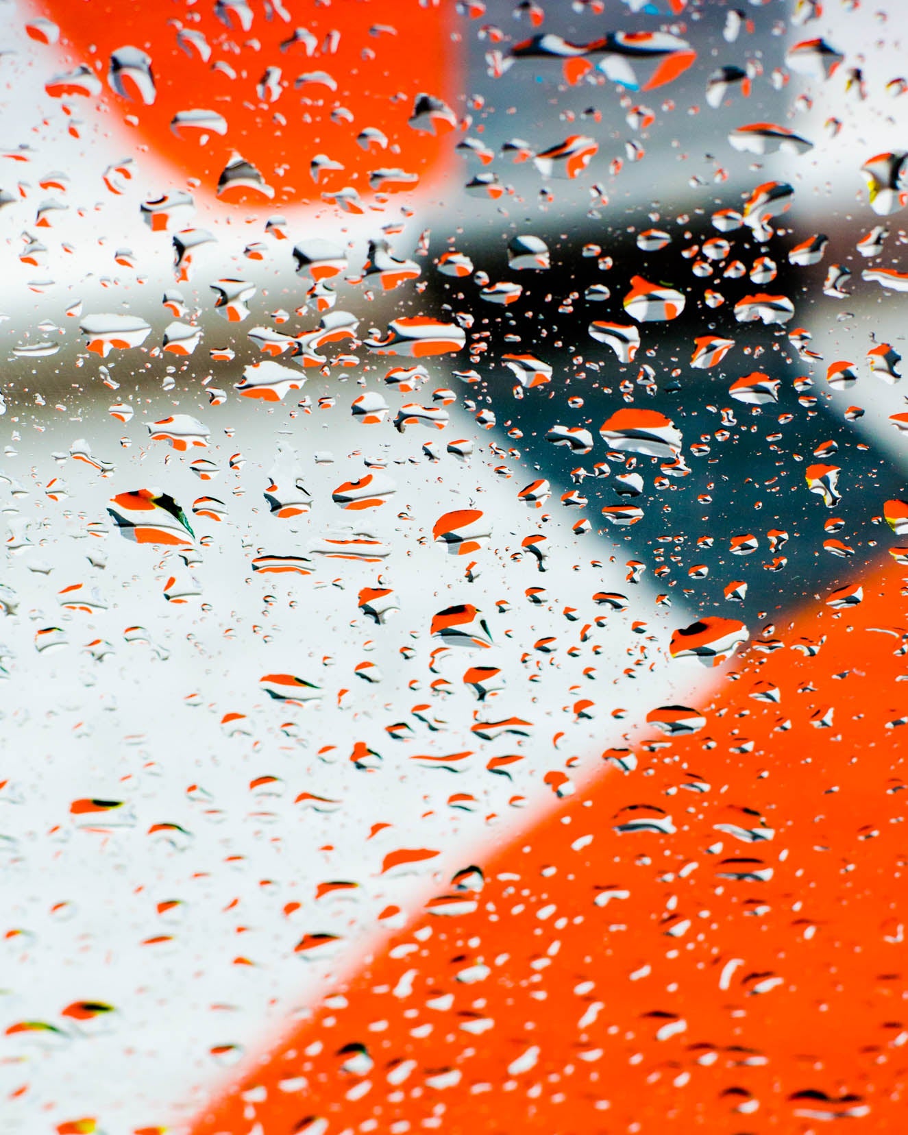 Drip Drop Color Block Print