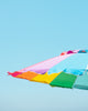 rainbow beach umbrella photography print