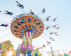 Brightly colorful fair photography print. Wall art
