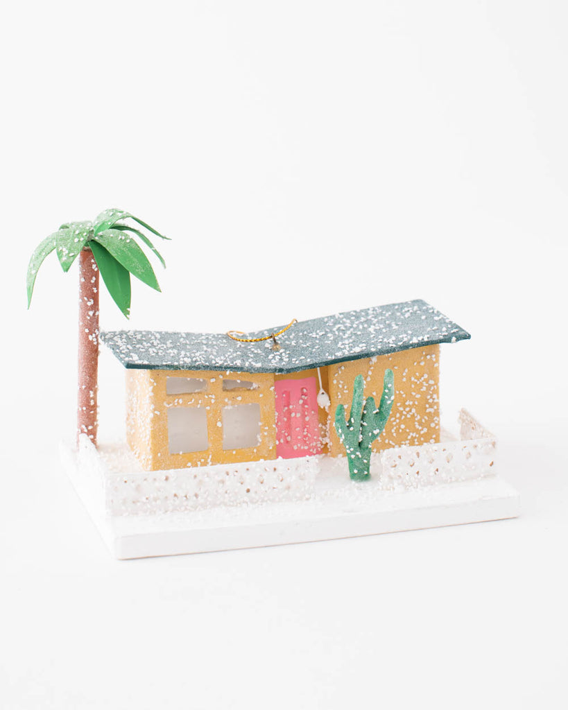 west coast inspired palm tree cactus palm springs ornament