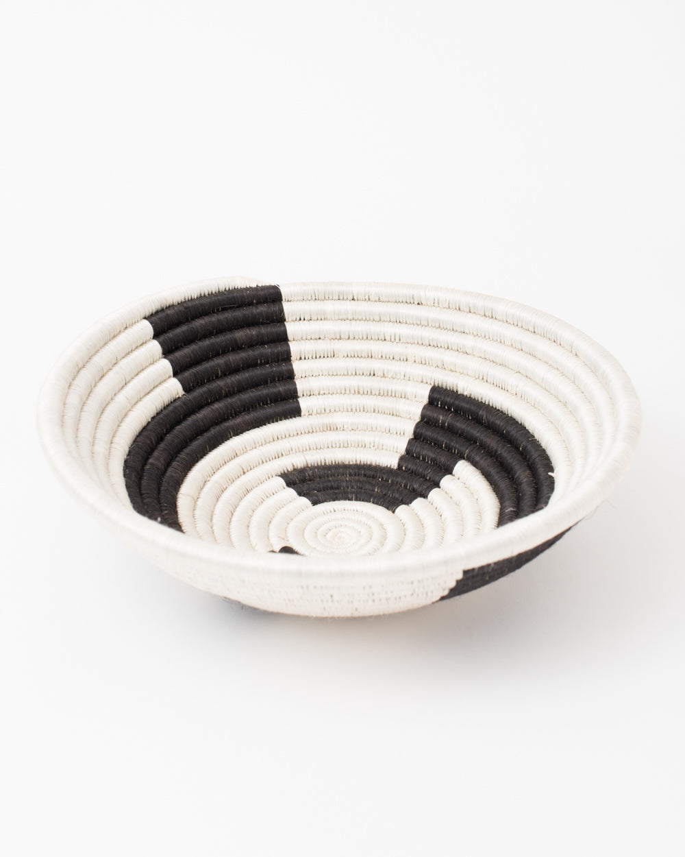 Large Black and White Geo Bowl