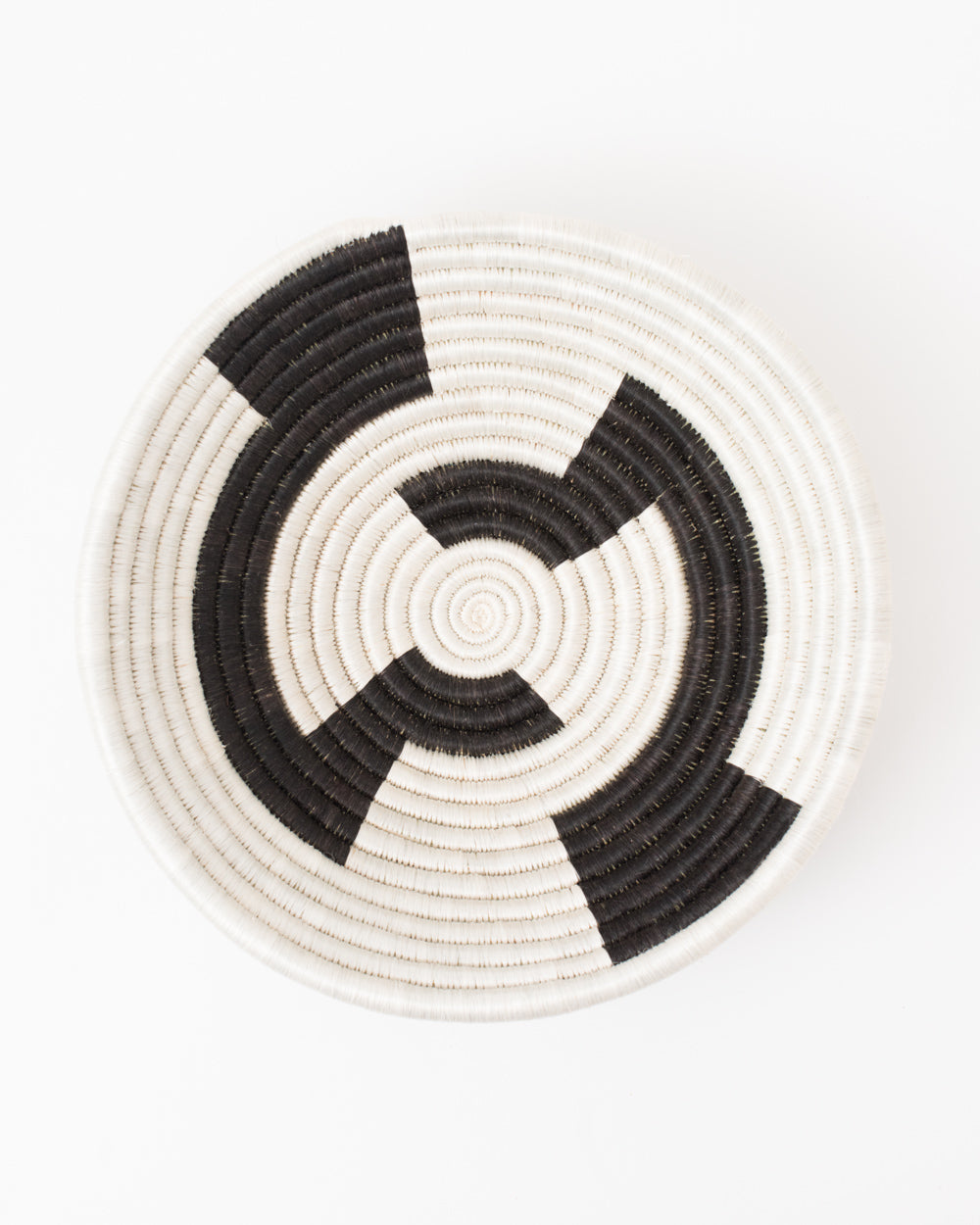 Large Black and White Geo Bowl