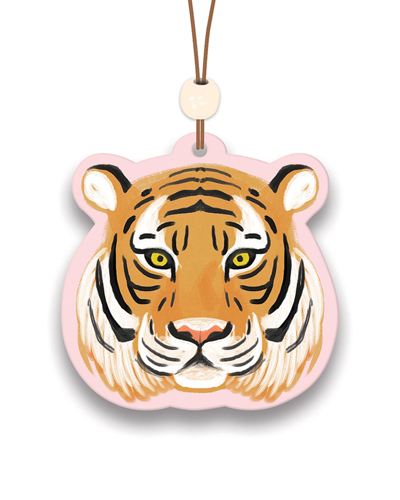 retro inspired tiger hanging air freshener