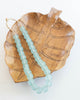 glass decor beads mint