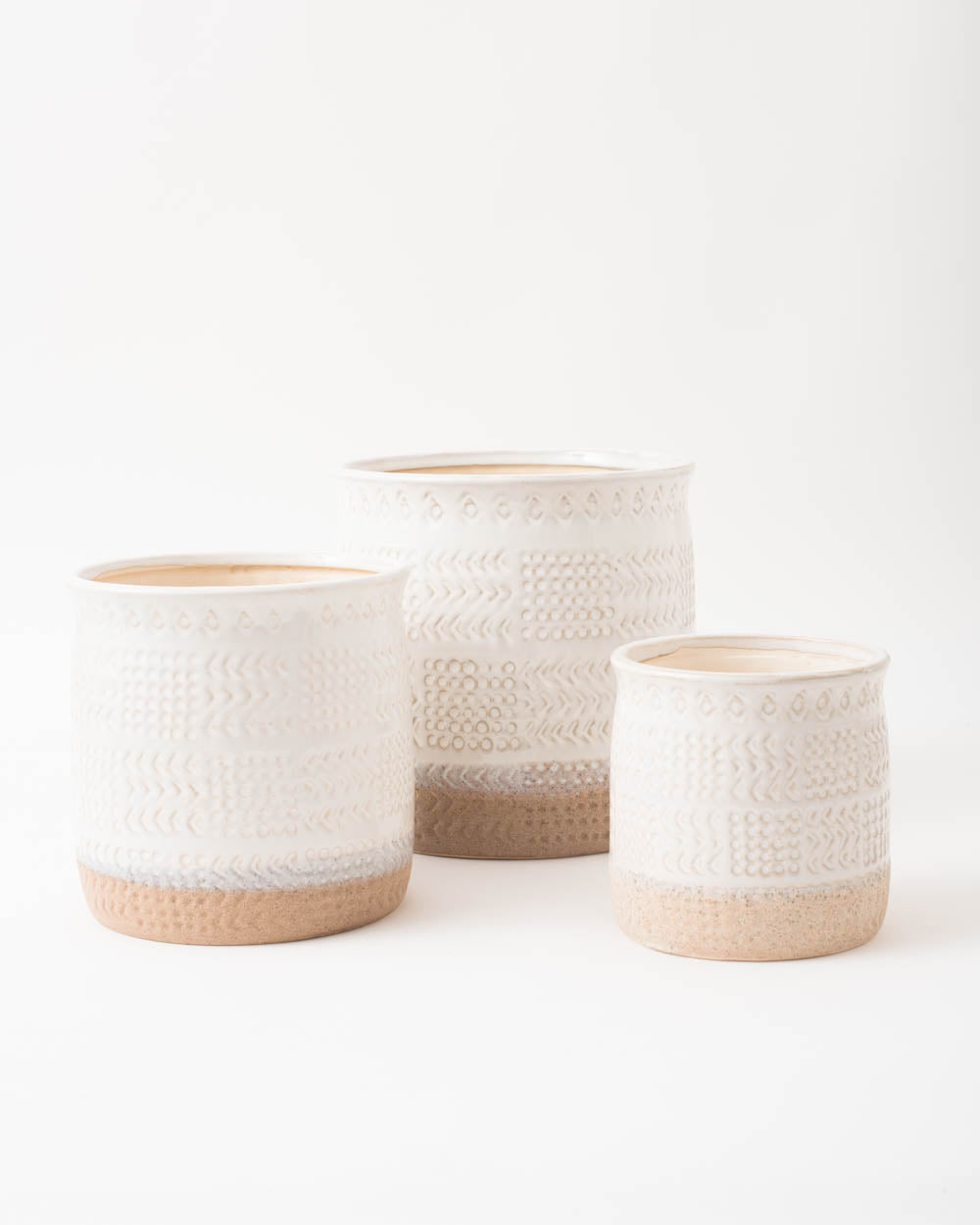 cream minimal natural boho vase pots planters