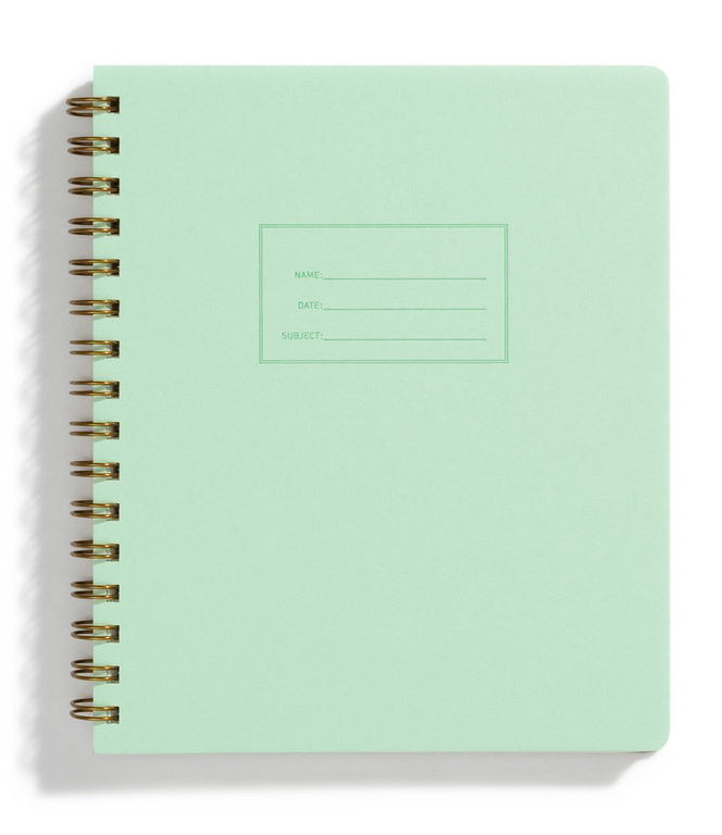 pastel colorful notebooks spiral bound pastel mint green seafoam