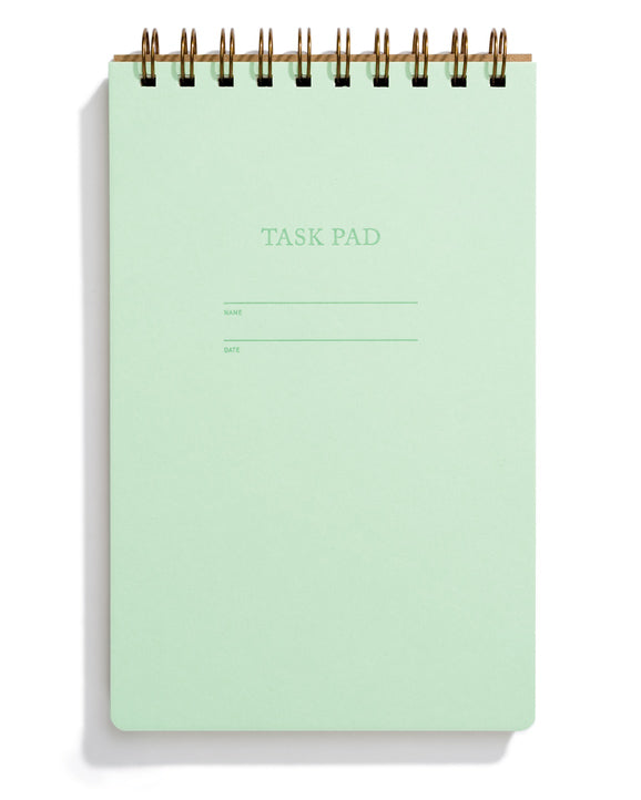 pastel spiral bound task pad notebooks mint green