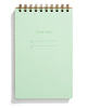 pastel spiral bound task pad notebooks mint green