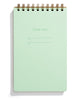 pastel spiral bound task pad notebooks mint green