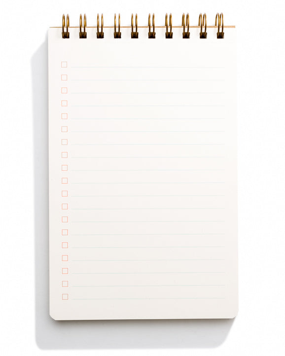 linked check box spiral bound notebook 